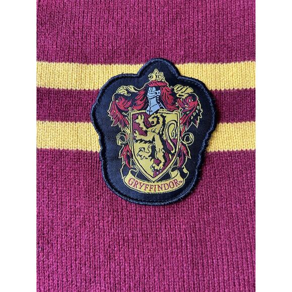 Gryffindor Striped Scarf Patch Wizarding Harry Potter Knit Preppy Varsity Winter - Picture 3 of 7